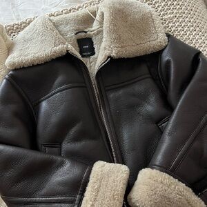 MANGO FAUX FUR JACKET